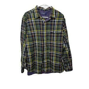 Cremieux Classic Button Down Shirt Men’s Sz XL Double Faced Plaid Cotton